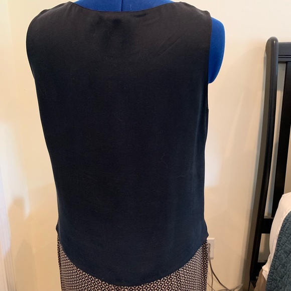 Caslon Black Silk Pull Over Layer Shell Top - Picture 3 of 5